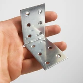 Metal L Demiri 40x60x60 mm Köşebent (50 Adet) Mobilya Dolap Eşya Duvara Sabitleme Bağlantı Aparatı thumbnail 4