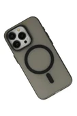 LitaeTrend iPhone 15 Pro Max Kılıf Lodos Magneticsafe Mat Kapak - Siyah thumbnail 3