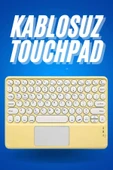 LitaeTrend Bluetooth Touchpad Klavye Ultra İnce Taşınabilir Q Klavye thumbnail 1