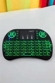 LitaeTrend Işıklı Kablosuz Mini Q Klavye Tüm Cihazlara Uyumlu thumbnail 4