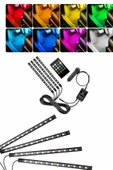 LitaeTrend RGB Işıklı Araç İçi Aydınlatma Kumandalı 12'li Led Işık Renk Değiştirebilen thumbnail 2