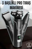 LitaeTrend Yüksek Performanslı 3 Başlıklı Profesyonel Tıraş Makinesi thumbnail 2