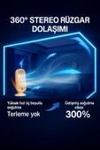 Taşınabilir Fan  USB Şarjlı, Dijital Kontrollü, Yüksek Performanslı Soğutma Kapalı ve Açık Alanlar thumbnail 3