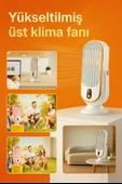 Taşınabilir Fan  USB Şarjlı, Dijital Kontrollü, Yüksek Performanslı Soğutma Kapalı ve Açık Alanlar thumbnail 2