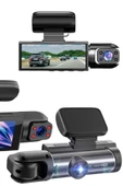 LitaeTrend Araç Kamerası Black Box Çift Kameralı Ekranlı Full HD Sürüş Kamerası thumbnail 3