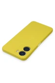 LitaeTrend Vivo Y16 Kılıf Nano içi Kadife Silikon - Sarı thumbnail 4