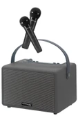 LitaeTrend F31 50W Sürücülü 2 Adet Mikrofonlu BT 5.2 Kablosuz Hoparlör - Siyah thumbnail 3