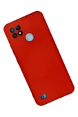 LitaeTrend Realme C21 Kılıf Nano içi Kadife Silikon - Kırmızı thumbnail 2