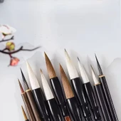 Çini tahrir, seramik sırlama fırça seti, seramik boyama, çini, vazo, resim, brush-19 Parça thumbnail 2