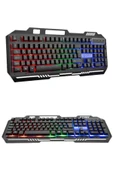 LitaeTrend RGB Işıklı Gaming Oyuncu Klavye Q Klavye Mouse Hediyeli thumbnail 3