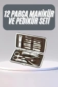 LitaeTrend 12 Parça Manikür Pedikür Seti Tırnak Bakımı Nasır Temizleme El Ayak Bakımı thumbnail 1