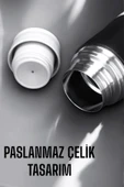 LitaeTrend 500 ml Kapasiteli Taşınabilir Basınçlı Termos Seti Günlük Kullanım için İdeal thumbnail 3