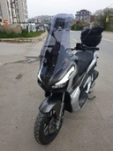 MOTOCAM Kral Arneb 150 Siperlik Ön Cam 2023-2025 Model 65cm Füme Renkli 4mm ORTA BOYLU CAM thumbnail 3