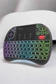 LitaeTrend TV Uyumlu Mini Klavye Q Klavye Işıklı Tüm Cihazlara Uyumlu thumbnail 5