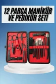 LitaeTrend Deri Çantalı Siyah Paslanmaz Çelik 17 Parça Manikür Pedikür Seti thumbnail 1