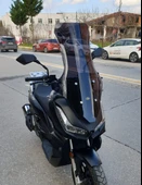 MOTOCAM Salcano Wind 150 Siperlik Ön Cam 2023-2025 Model 78cm Siyah Renkli 4mm thumbnail 2