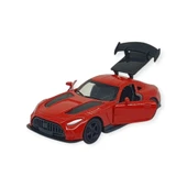 Çek Bırak Metal Küçük Arabalar 8 cm - 6411A-15 - Kırmızı thumbnail 5