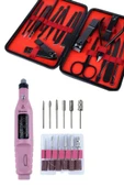 LitaeTrend Elektrikli Manikür Pedikür Seti İkili Set 17 Parça Tırnak Bakımı Nasır Temizleme Tırnak Şekillendirme thumbnail 3