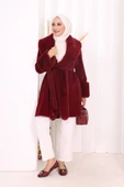 Kürklü Kaban 70062 Bordo thumbnail 2