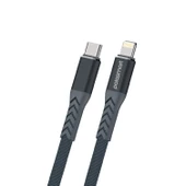 Polosmart PSM118 Type-C to Lightning 20W Hızlı Şarj ve Data Kablosu 1.2 Metre Gri thumbnail 1