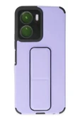 LitaeTrend Vivo Y16 Kılıf Mega Standlı Silikon - Lila thumbnail 1