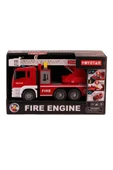 Sesli Işıklı Pilli Merdivenli Full Fonksiyon Su Püskürtme Oyuncak Eğitici İtfaiye Arabası thumbnail 4