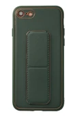 LitaeTrend iPhone 7 Kılıf Coco Deri Standlı Kapak - Yeşil thumbnail 1