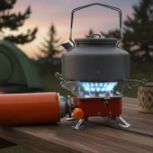 Taşınabilir Mini Tek Gözlü Portatif Kendinden Manyetolu Kamp Ocağı + 1 Adet 400ml Kartuş thumbnail 8
