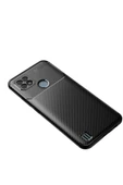 LitaeTrend Realme C21 Kılıf Auto Focus Karbon Kapak - Siyah thumbnail 2
