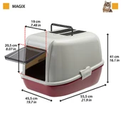 Ferplast Home Magix Kapalı Filtreli Kedi Tuvaleti thumbnail 2