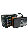 MBB ETİCARET Orta Boy Retro, Nostaljik, Ahşap Tasarım Bluetooth, Şarjlı, Taşınabilir FM/AM Destekli Radyo NS-8897 thumbnail 2