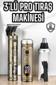 LitaeTrend Tıraş Makinesi Üç Başlıklı Saç Sakal ve Vücut Tıraşına Uygun thumbnail 1