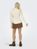 ONLY Bayan Uzun Kollu Kot Gömlek 15359156 thumbnail 5