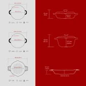 LAVA Bordo Döküm Tencere ve Izgara Seti – Sofralarda Şef Dokunuşu thumbnail 5