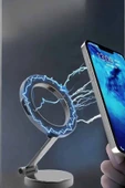 LitaeTrend Telefon Tutucu Tüm Arabalara Uyumlu Araç İçi Katlanabilir Manyetik Tasarım thumbnail 2