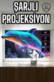 LitaeTrend Taşınabilir Sinema Oyun Projektörü Akıllı Projeksiyon Android 11 thumbnail 1