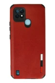 LitaeTrend Realme C21 Kılıf Loop Deri Silikon - Kırmızı thumbnail 1