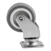 Ofis Koltuk Tekeri Vidalı Yük Taşıma Alışveriş Sepeti Mobilya Tablalı Teker 50 MM x 20 mm GRİ thumbnail 2