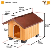 Ferplast Domus Canile Ahşap Köpek Kulübesi Small thumbnail 5