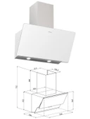 Silverline Beyaz Ankastre Set (CS5801E7W01 Ocak/S2-BO6502W02 Fırın/3457 Soho Davlumbaz) thumbnail 4