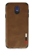 LitaeTrend Samsung Galaxy J7 Pro / J730 Kılıf Loop Deri Silikon - Kahverengi thumbnail 1