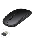 LitaeTrend Kablosuz Mouse Fare Şarjlı Bluetooth Wireless Çift Modlu Sessiz thumbnail 2