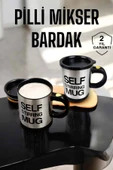 LitaeTrend Mikser Kupa Yazılı Mug Bardak Karıştırma Özelliği thumbnail 1