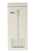 LitaeTrend APR23 Iphone Otg 3in1 - Beyaz thumbnail 3