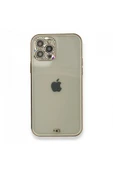 LitaeTrend iPhone 12 Pro Kılıf Liva Taşlı Silikon - Beyaz thumbnail 1