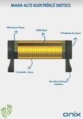 ONİX-ON 1500 Elektrikli Soba IsıtıcI thumbnail 6