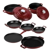 LAVA Bordo Döküm Set – Göz Alıcı Renk, Uzun Ömürlü Döküm Kalitesi thumbnail 2