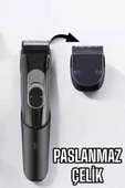 LitaeTrend Saç Sakal Vücut Şarjlı Kablosuz Tıraş Makinesi Profesyonel Paslanmaz Çelik thumbnail 2
