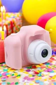 LitaeTrend Çocuk Kamerası Dijital 1080P HD Kaliteli Mini Fotoğraf Makinesi Profesyonel thumbnail 3