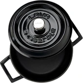 LAVA Döküm Yuvarlak Tencere. Trendy 20cm. Siyah-LV Y TC 20 K2 BL thumbnail 3